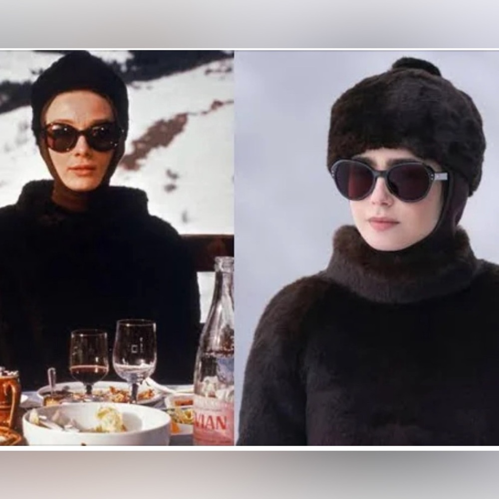 NWT Kate Spade M/L Black Faux Fur Poncho Cape Jacket $598 so Audrey Hepburn - Picture 2 of 11